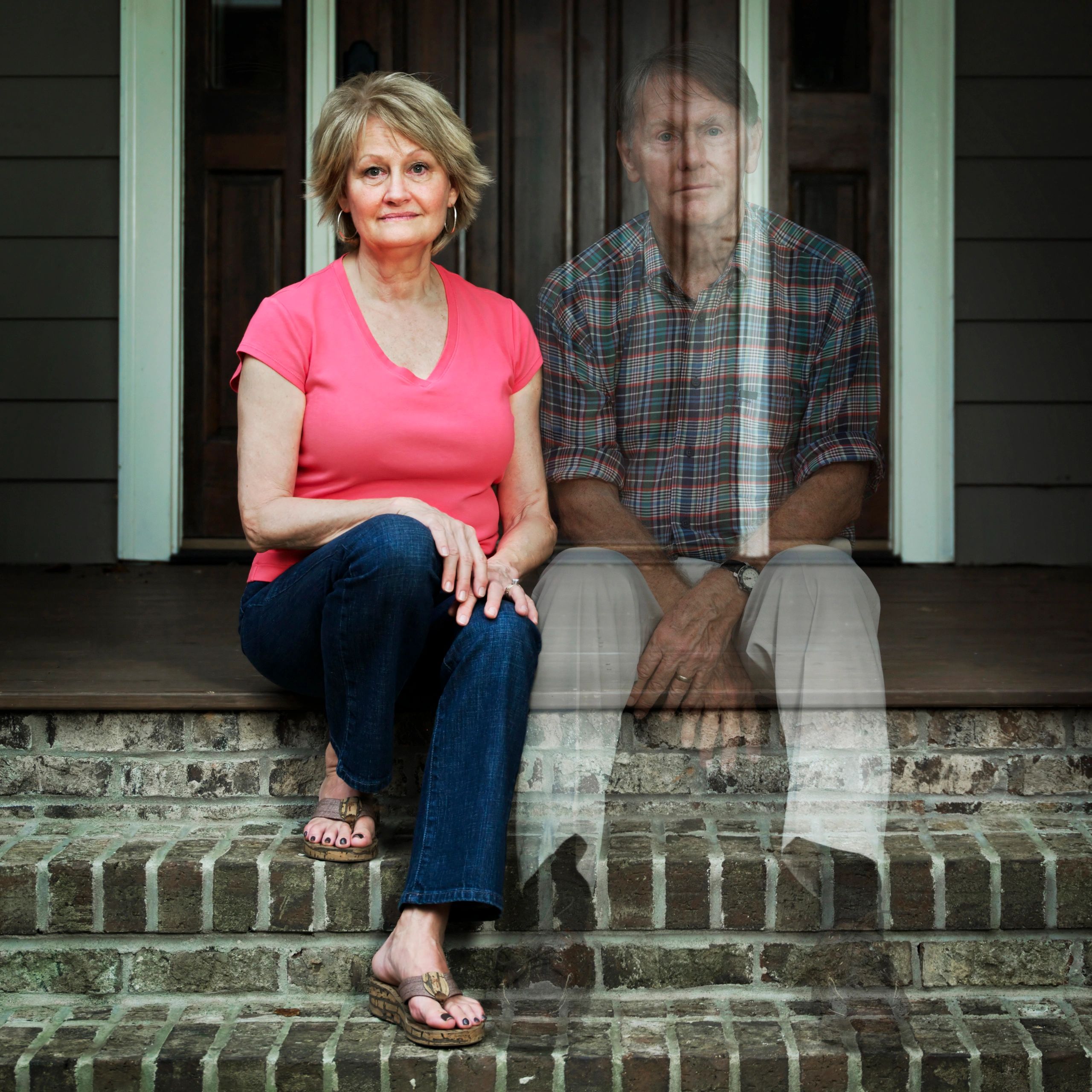 Homeowner portrait outside home