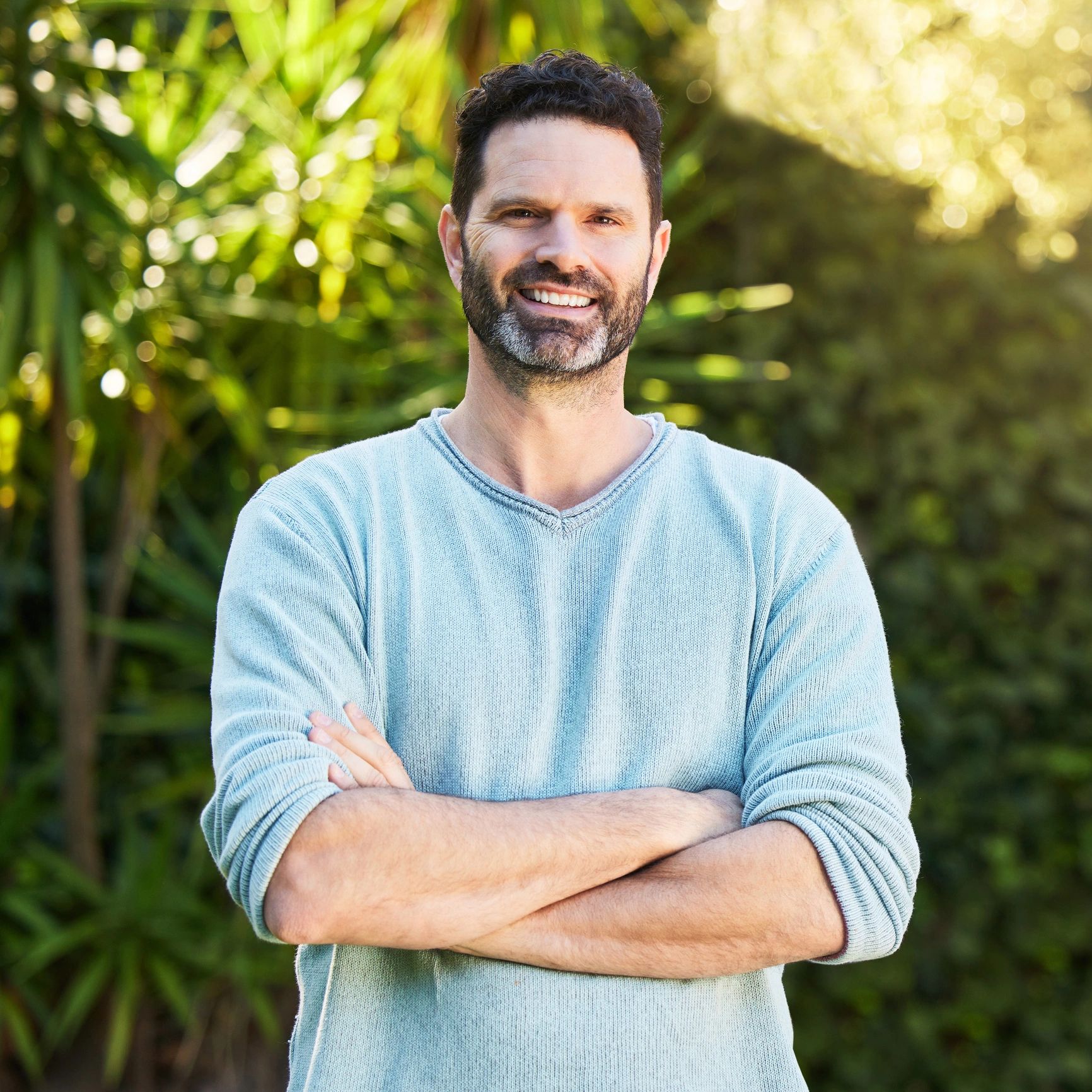 Portrait of a male homeowner outdoors